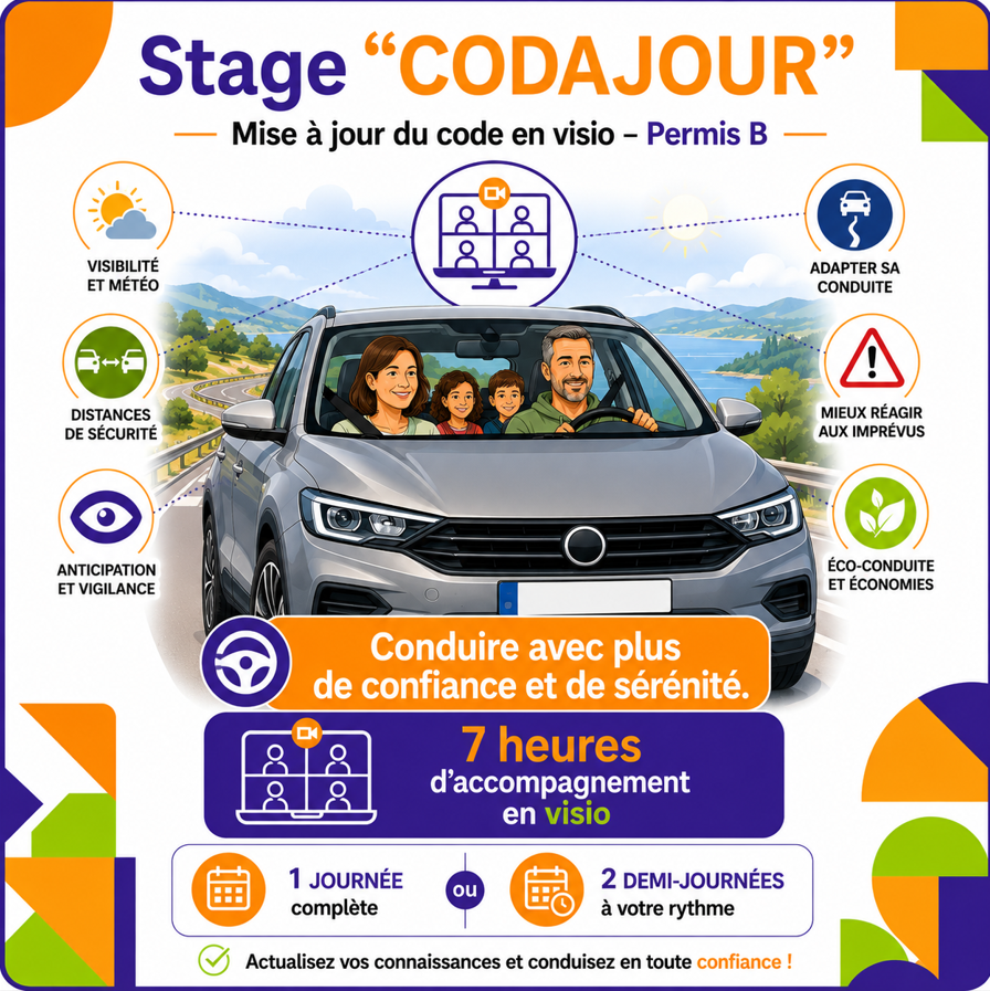 Stage "CODAJOUR": Journée Complète - Jeudi
