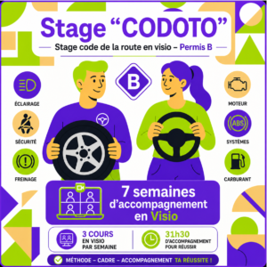 Stage "CODOTO" : Du lundi 26 octobre  au vendredi 11 décembre 2026