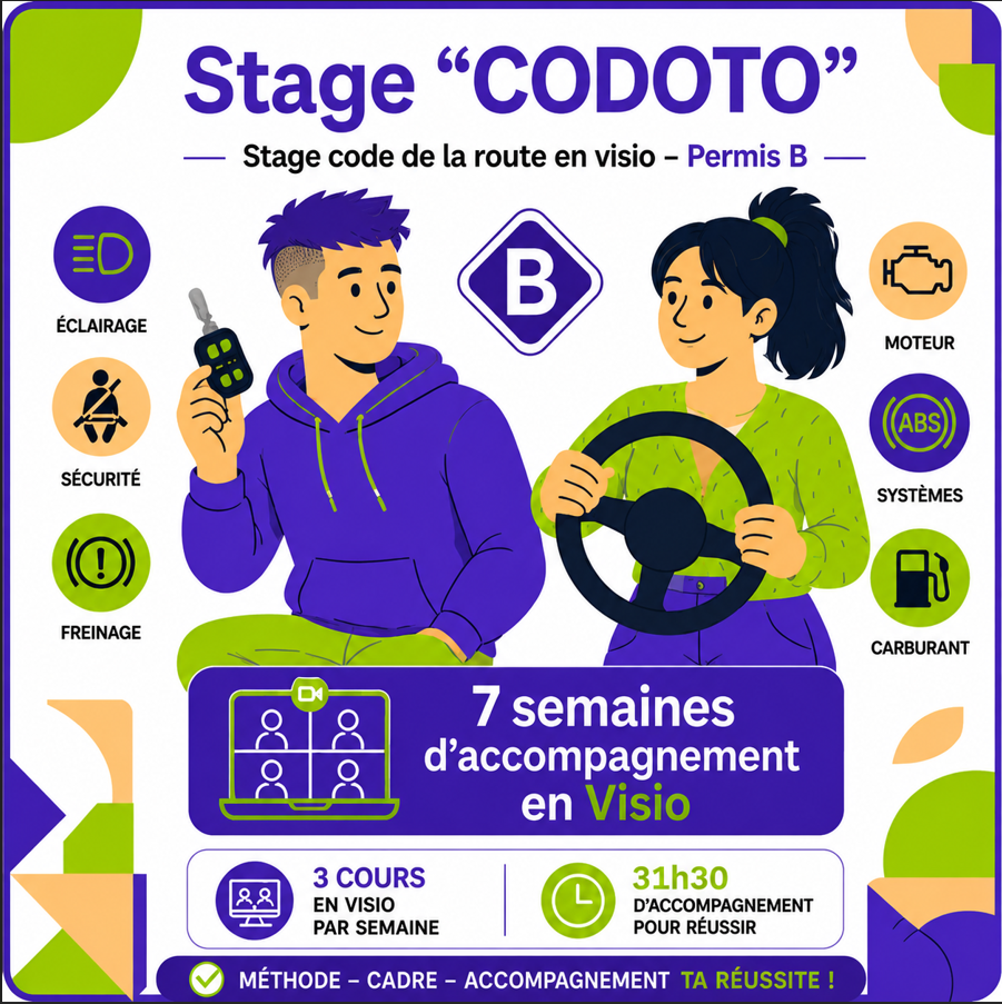 Stage "CODOTO": Du lundi 13 juillet au vendredi 28 août 2026